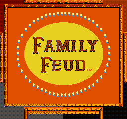 Family Feud title screen for NES